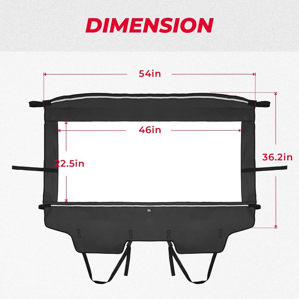 Kemimoto Kawasaki Teryx 4 800 Rear Soft Rear Windshield
