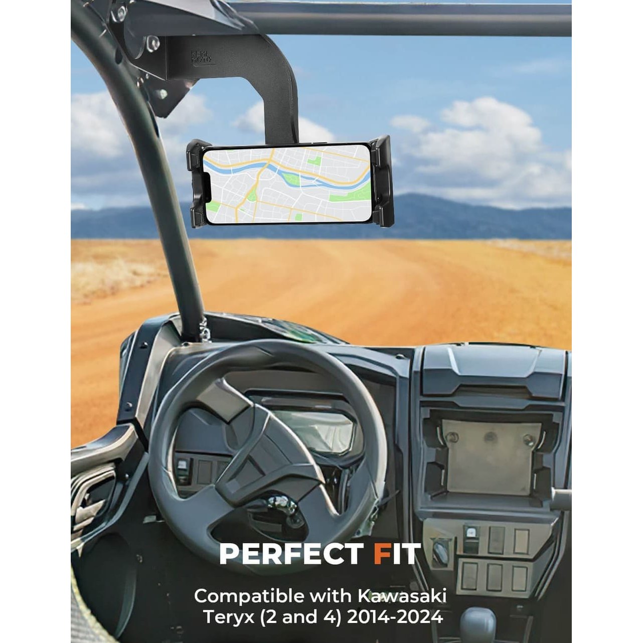 Kemimoto Kawasaki Teryx CAMO S LE 360° Adjustable Cell Phone Holder