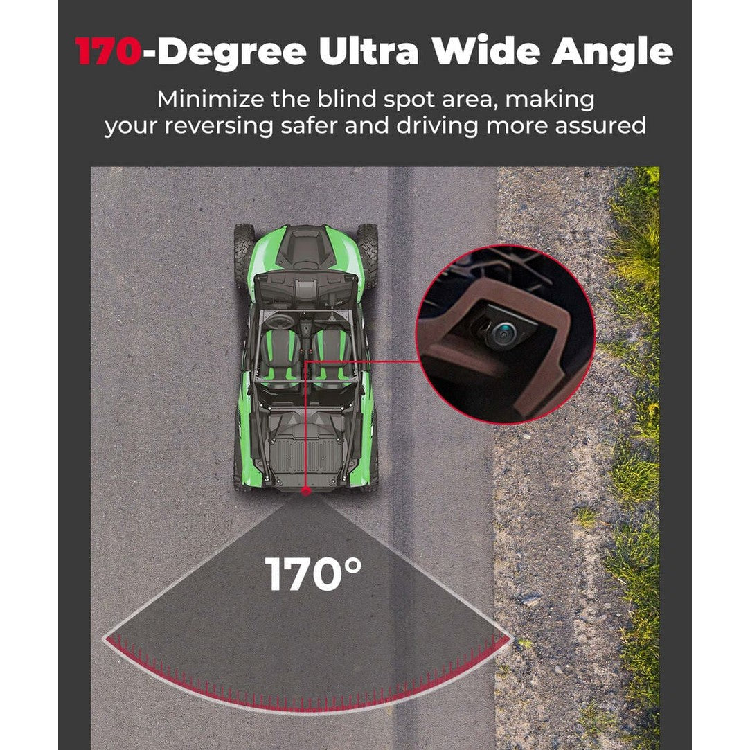 Kemimoto Kawasaki Teryx KRX 1000 Plug & Play Wired Rear Camera