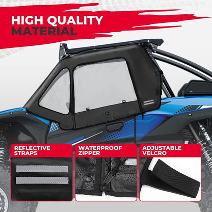 Kemimoto Kawasaki Teryx KRX 1000 Soft Cab Enclosures Upper Doors