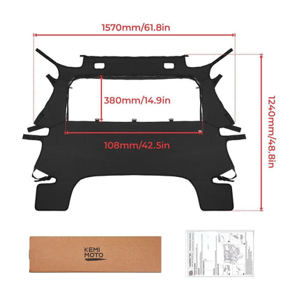 Kemimoto Honda Pioneer 700/700-4 Fabric Rear Panel with Open Window