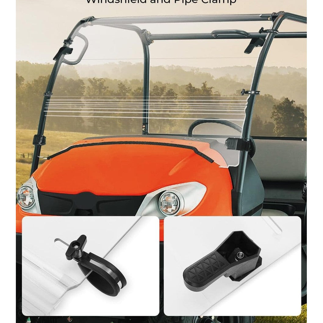 Kemimoto Kubota RTV 400/500/520 Scratch Resistant Front Windshield