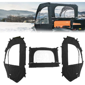 Kemimoto Kubota RTV Soft Cab Enclosure Doors & Rear Soft Windshield