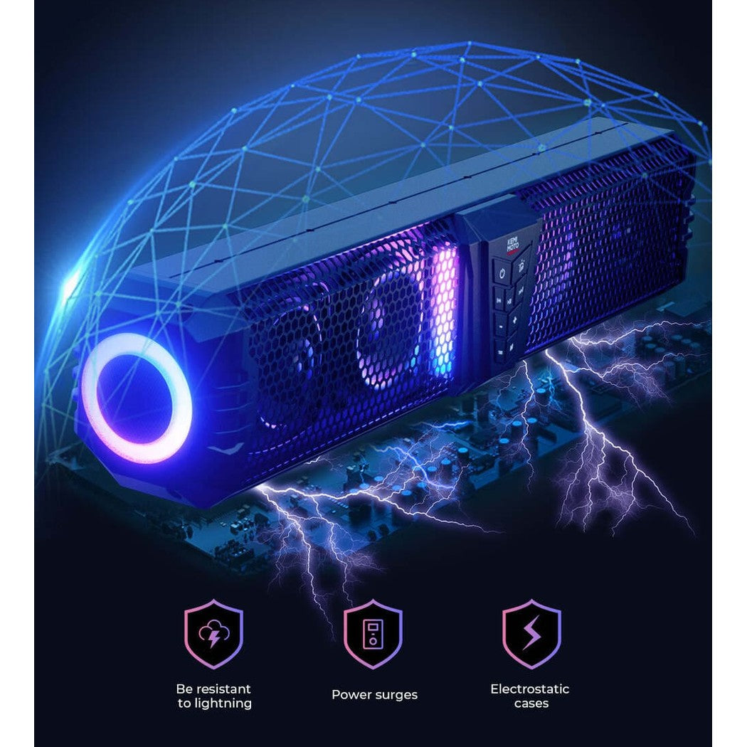 Kemimoto Midnight 60 26" 4-Speaker UTV Bluetooth Sound Bar w/RGB Lighting