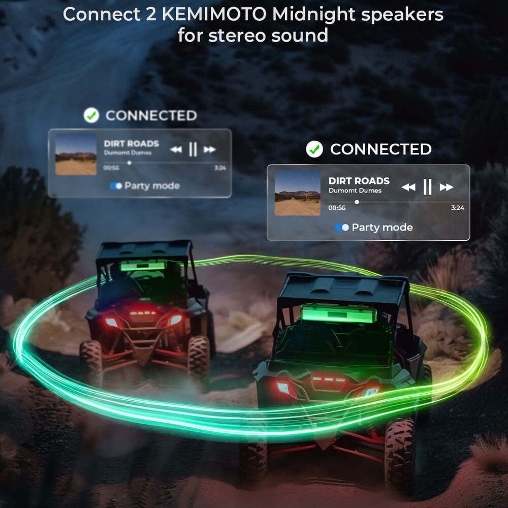 Kemimoto Midnight S80 32" Aluminum 6-Speaker RGB Silver Soundbar