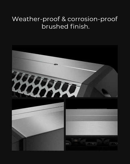 Kemimoto Midnight S80 26"/32" Aluminum 6-Speaker RGB Soundbar Silver