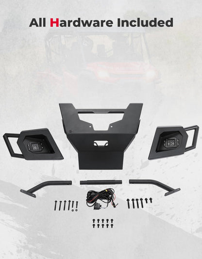 Kemimoto Pioneer 1000 UTV Front Bumper with Lights