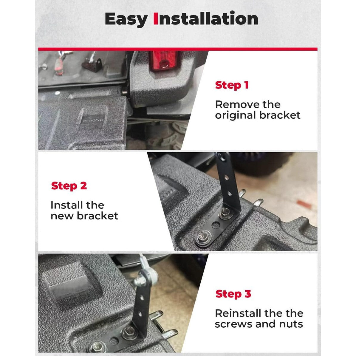 Kemimoto Honda Pioneer 700-4 Bracket Tailgate Leveler