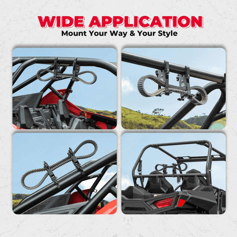 Kemimoto Polaris 1.5”-2” Roll Bars UTV Universal Drive Belt Mount