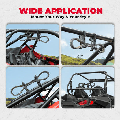 Kemimoto Polaris 1.5”-2” Roll Bars UTV Universal Drive Belt Mount