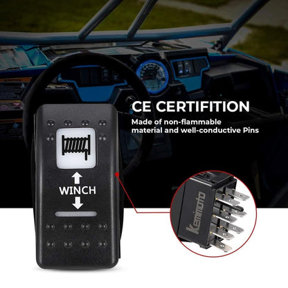 Kemimoto Polaris/Can-Am 7Pin Winch Rocker Switches