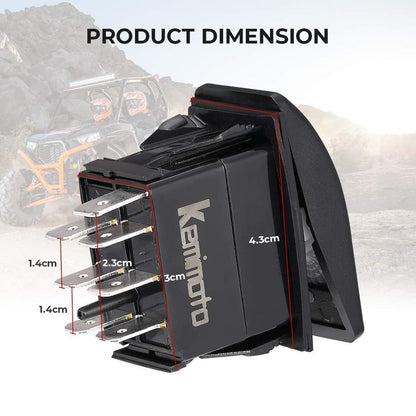 Kemimoto Polaris/Can-Am 7Pin Winch Rocker Switches
