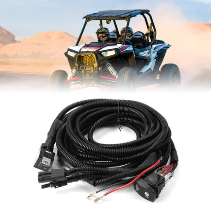 Kemimoto Polaris/ Can-Am ATV/ UTV Fan Override Switch Kit with Relay