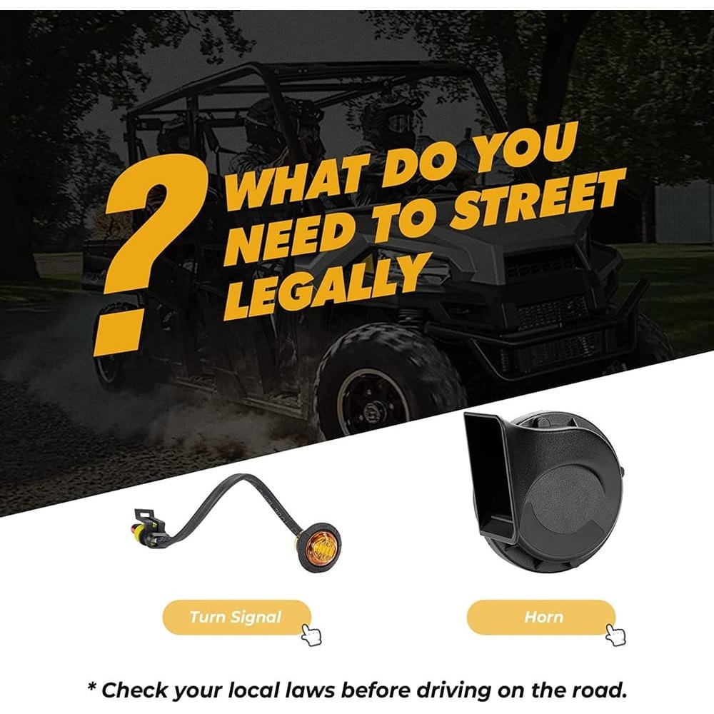 Kemimoto Universial UTV 105D Horn & Turn Signal Kit