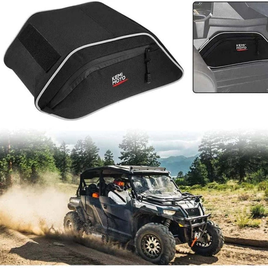 Kemimoto Polaris General 1000 Center Seats Storage Bag & Grab Handles