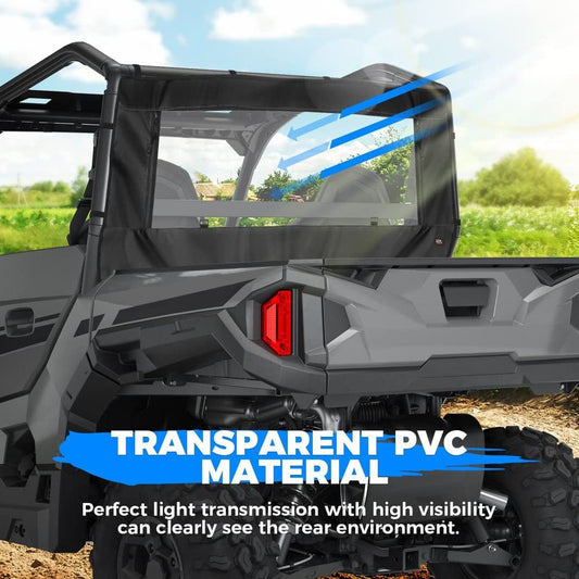 Kemimoto Polaris General 1000/XP 1000 PVC Soft Rear Windshield
