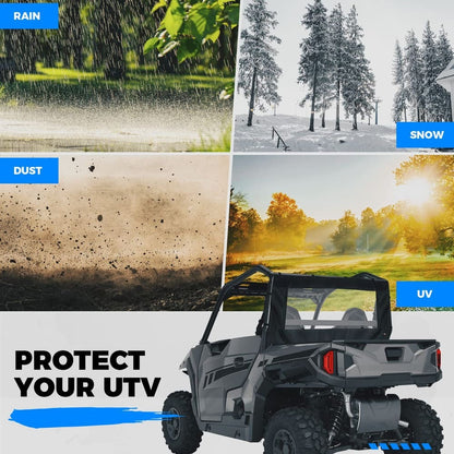 Kemimoto Polaris General 1000/XP 1000 PVC Soft Rear Windshield