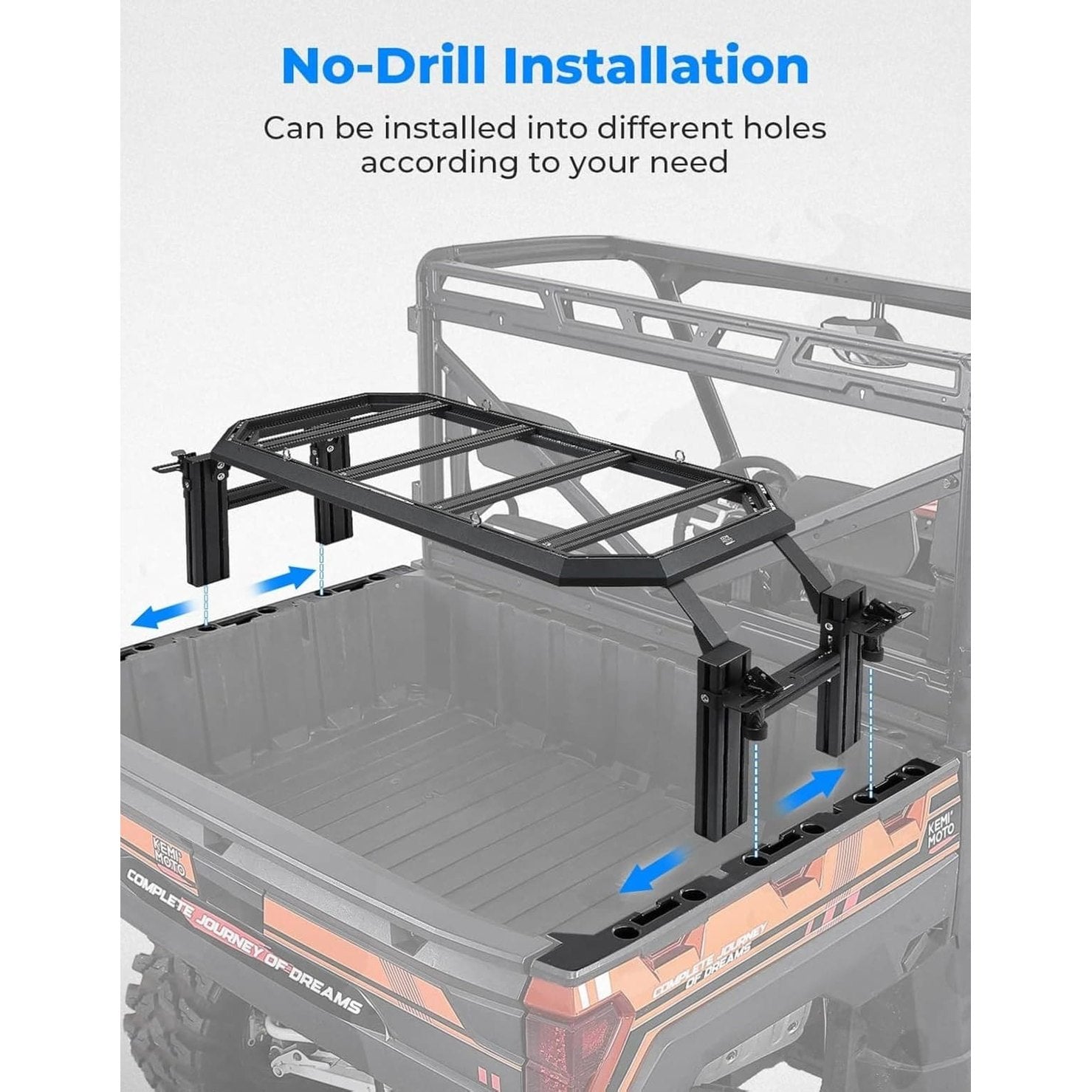 Kemimoto Polaris Ranger XP 1000 Rear Rack