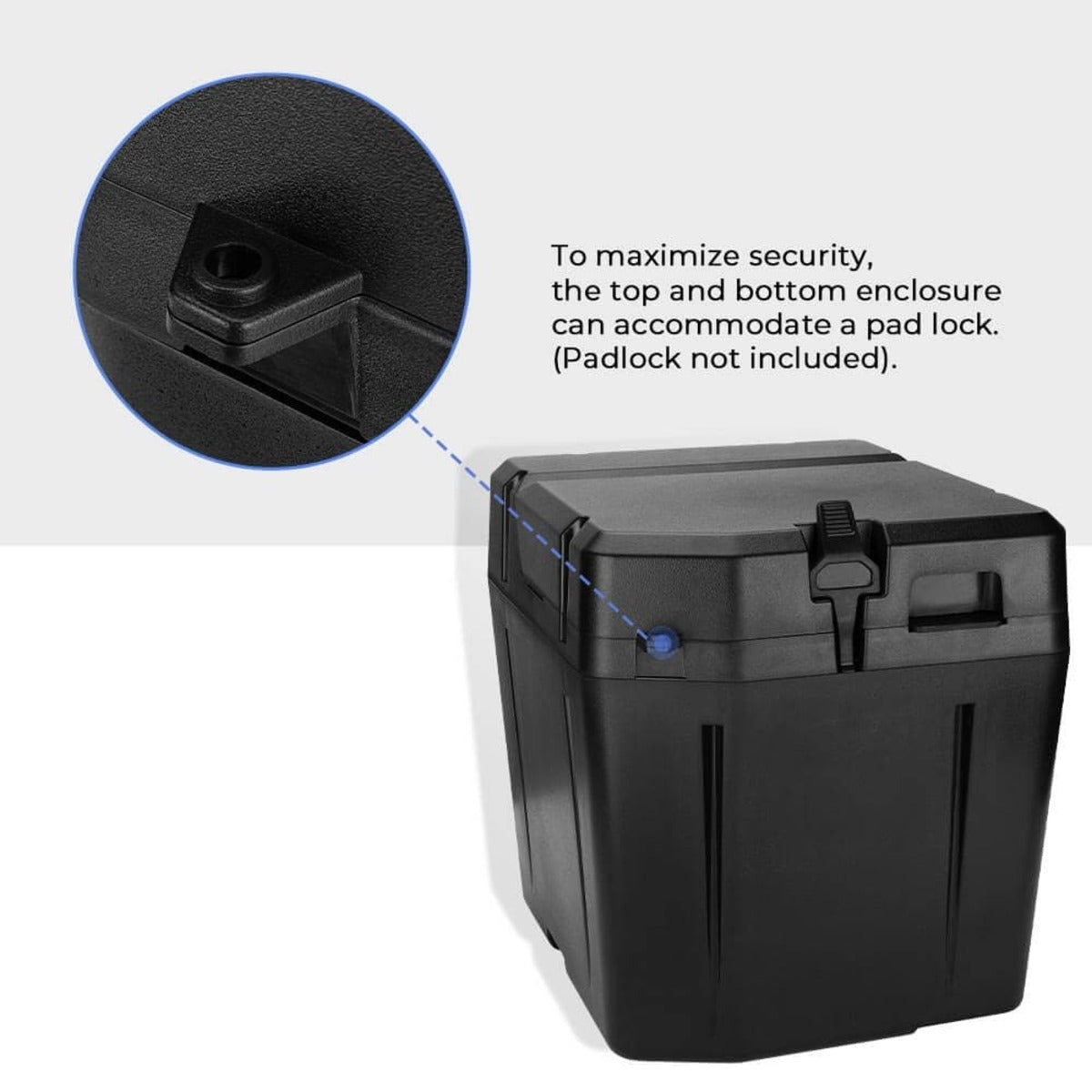 Kemimoto Polaris Ranger 1000 XP 2" Tie Down Anchors & Under Seat Storage Box