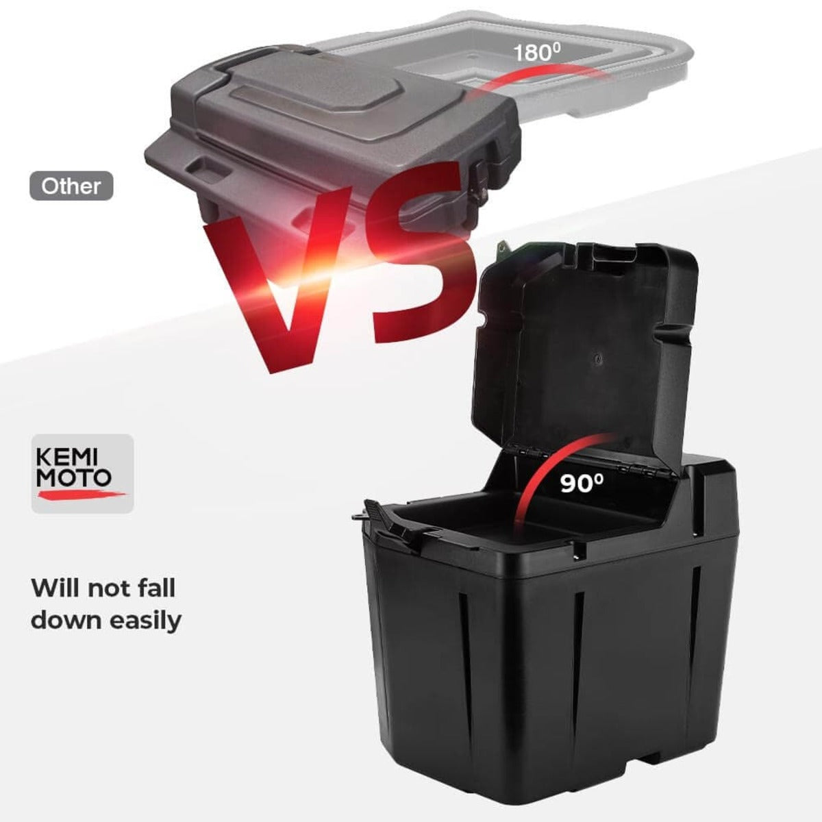 Kemimoto Polaris Ranger 1000 XP 2" Tie Down Anchors & Under Seat Storage Box