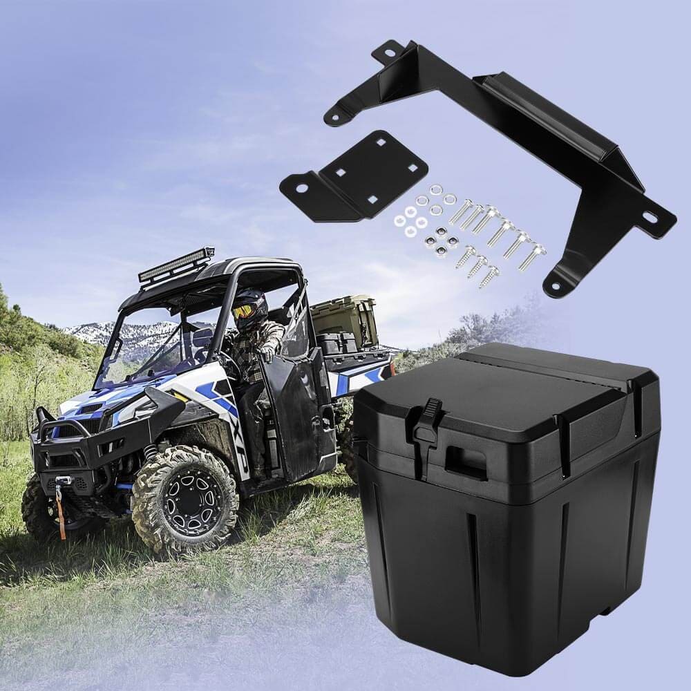 Kemimoto Polaris Ranger 1000 XP 2" Tie Down Anchors & Under Seat Storage Box