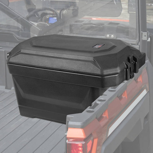 Kemimoto Polaris Ranger 2" Tie Down Anchors & Big Size Cargo Box - Passenger Side