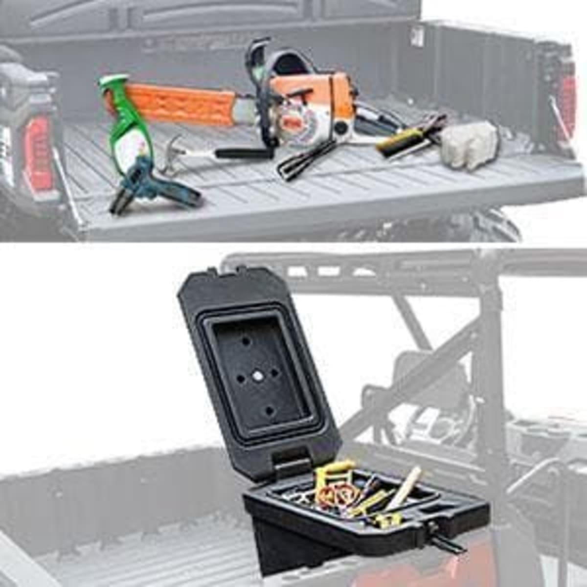 Kemimoto Polaris Ranger 45L Waterproof Bed Cargo Box - Passenger Side