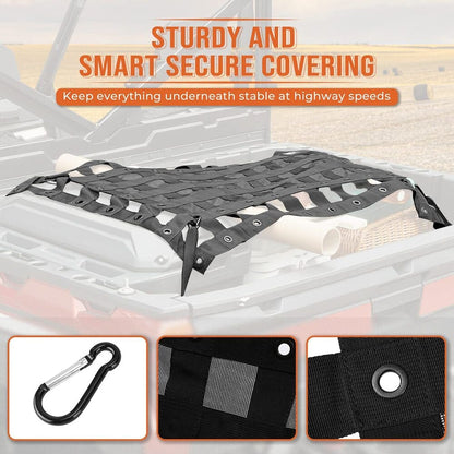 Kemimoto Polaris Ranger Heavy Duty UTV Bed Cargo Net