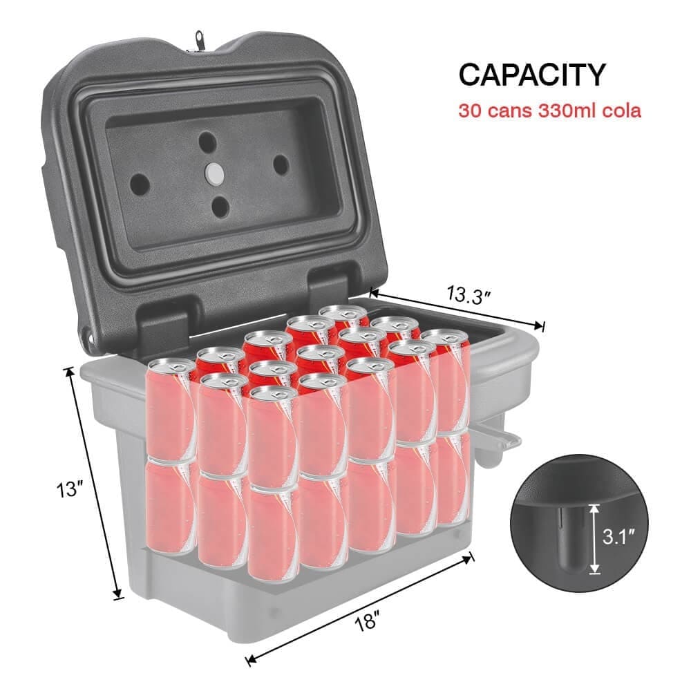 Kemimoto Polaris Ranger Cargo Storage Device Tool Box & Big Size Cargo Box