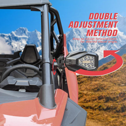 Kemimoto Mirrors with LED Turn Signal Lights