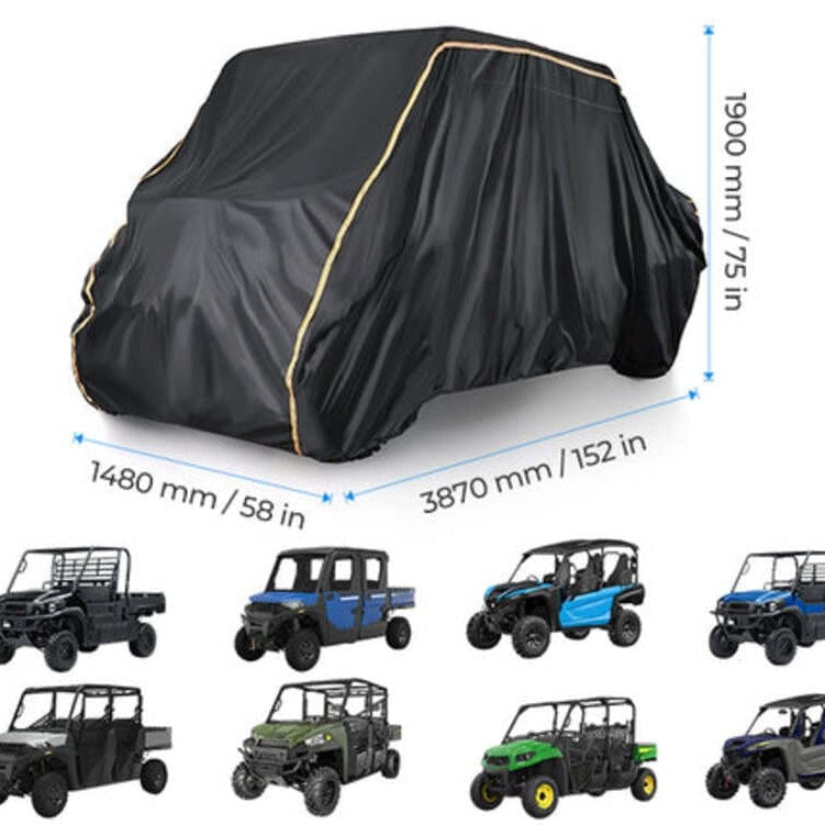 Kemimoto Polaris Ranger Crew 570 Universal 4 Seater UTV Waterproof Cover