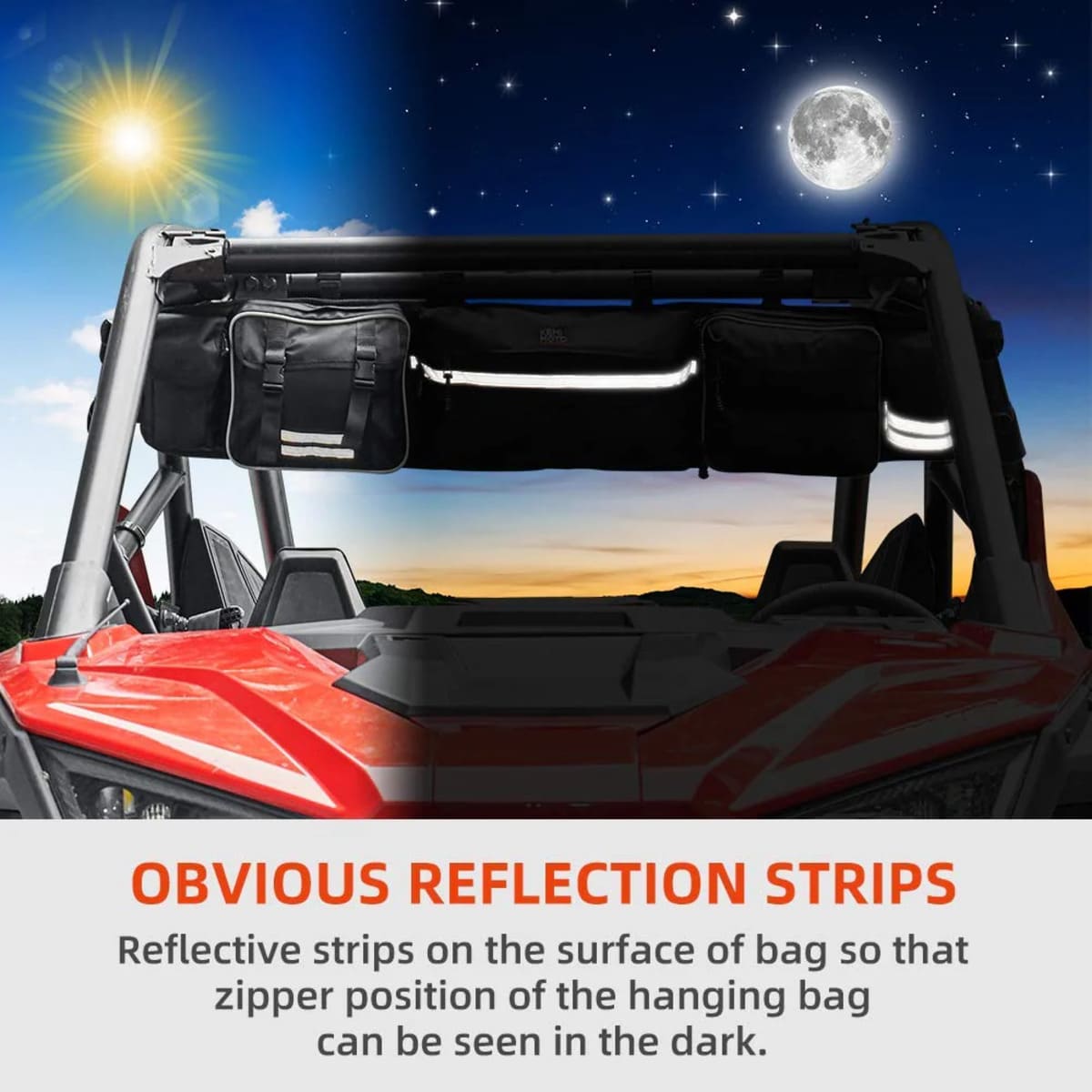 Kemimoto Polaris Ranger/RZR Universal UTV Roll Cage Organizer