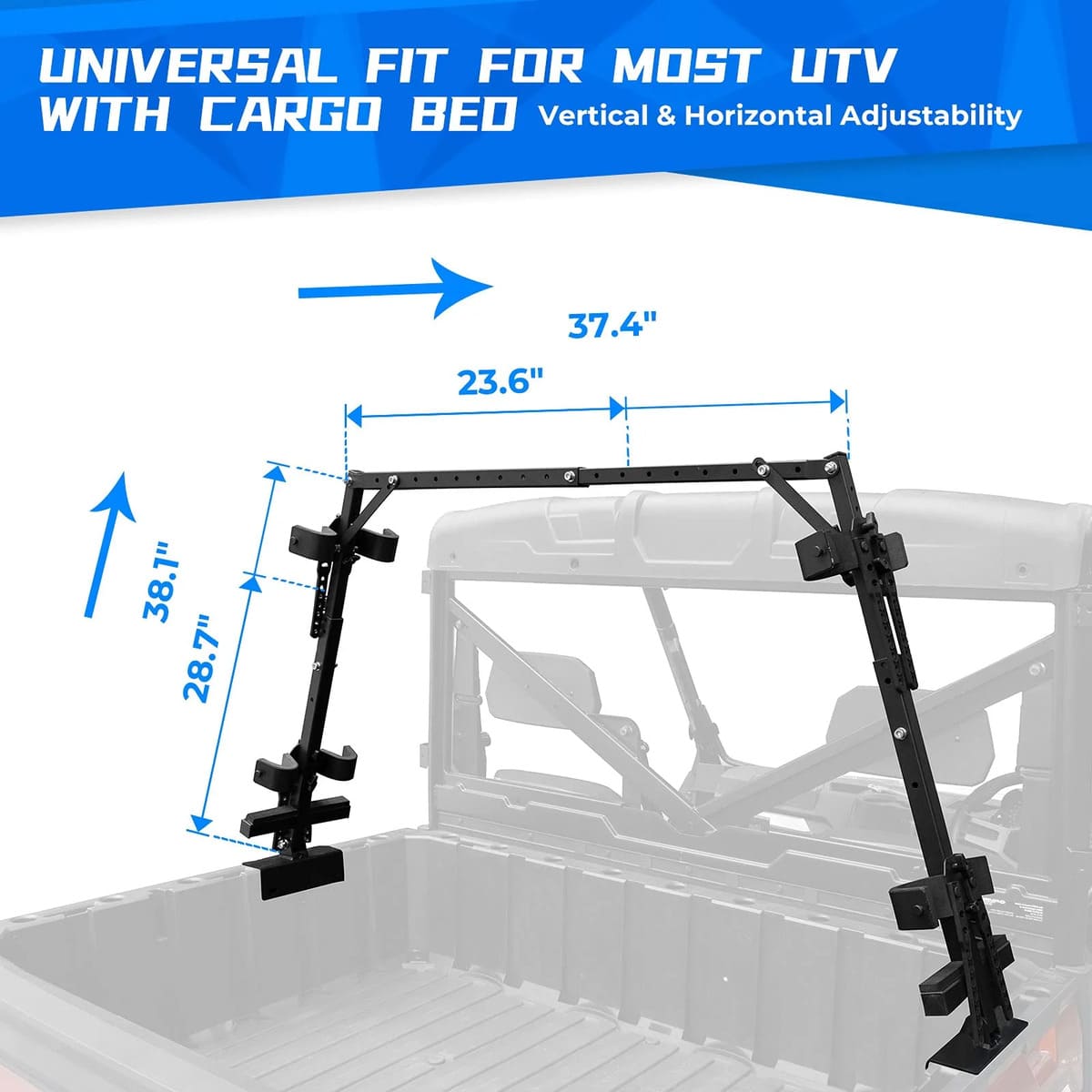 Kemimoto Polaris Ranger UTV Sporting Clays Shotgun Holders