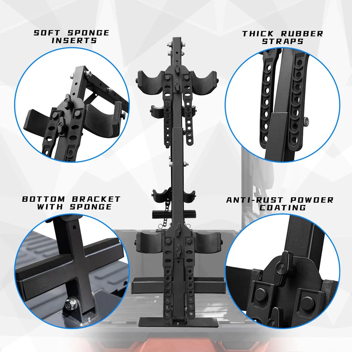 Kemimoto Polaris Ranger UTV Sporting Clays Shotgun Holders