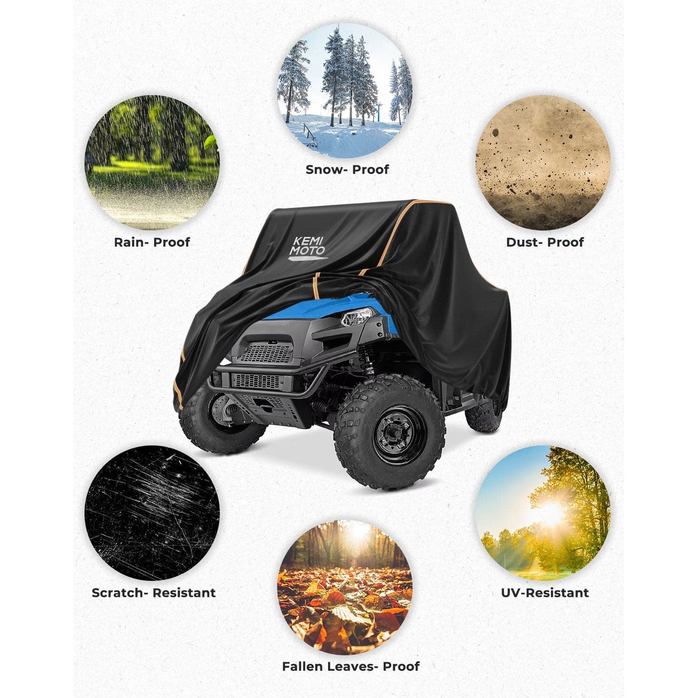 Kemimoto Polaris Ranger XP 1000 2-3 Seaters UTV Cover