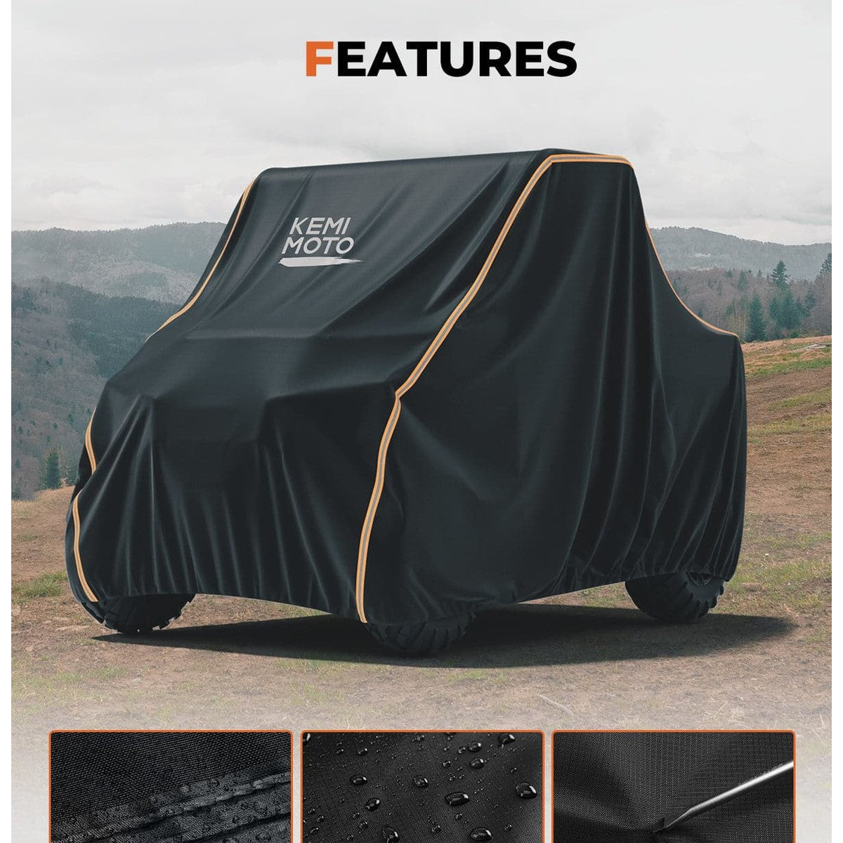 Kemimoto Polaris Ranger XP 1000 2-3 Seaters UTV Cover