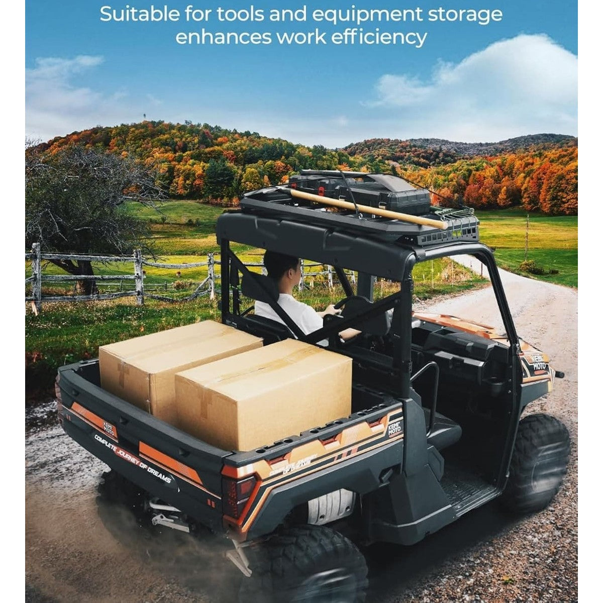 Kemimoto Polaris Ranger XP 1000 2-Seat Roof Rack