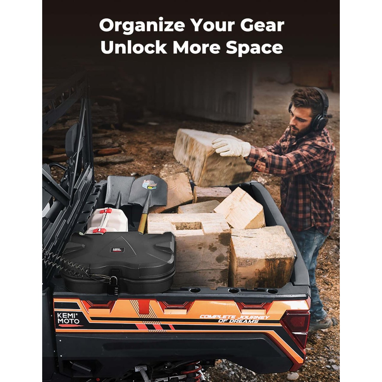 Kemimoto Polaris Ranger XP 1000 20L Cargo Storage Box