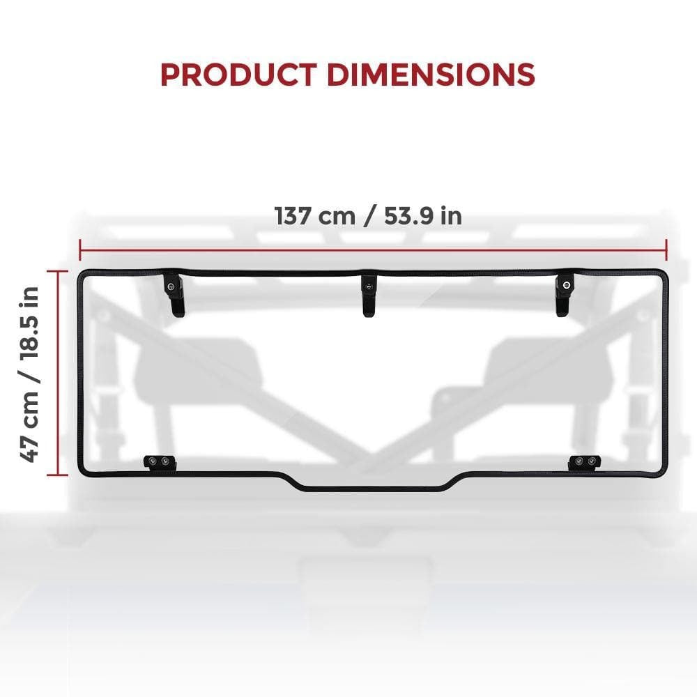 Kemimoto Polaris Ranger XP 1000/Crew Rear Windshield
