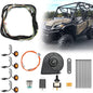Kemimoto '17-'24 Polaris Ranger XP 1000 Crew Turn Signal Kit & Seat Cover & Side Mirrors