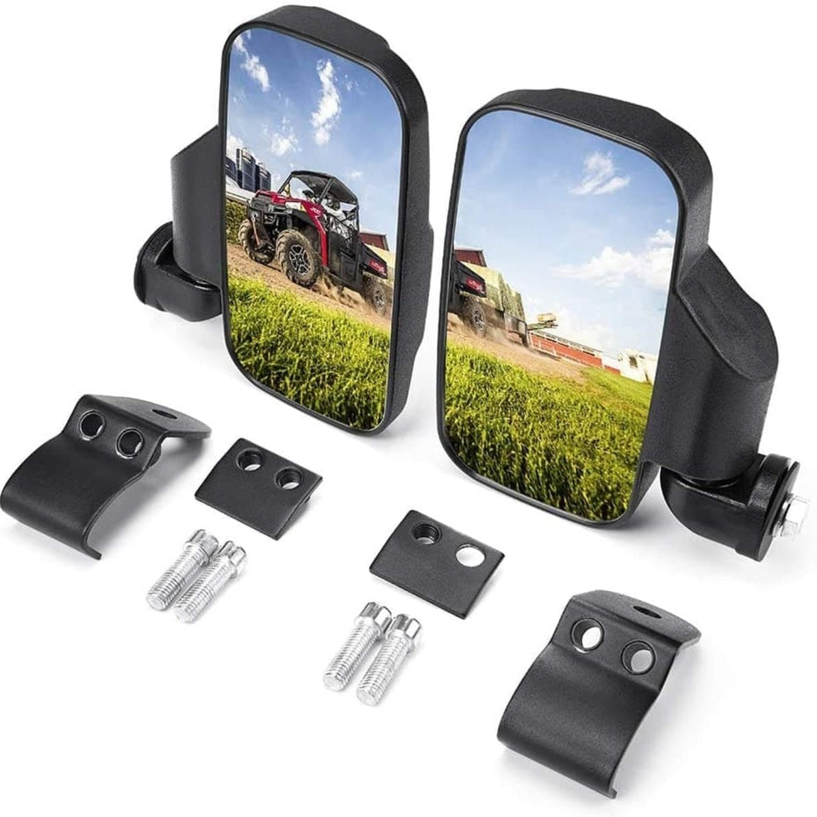 Kemimoto Polaris Ranger XP 1000 Crew Turn Signal Kit, Seat Cover & Side Mirrors