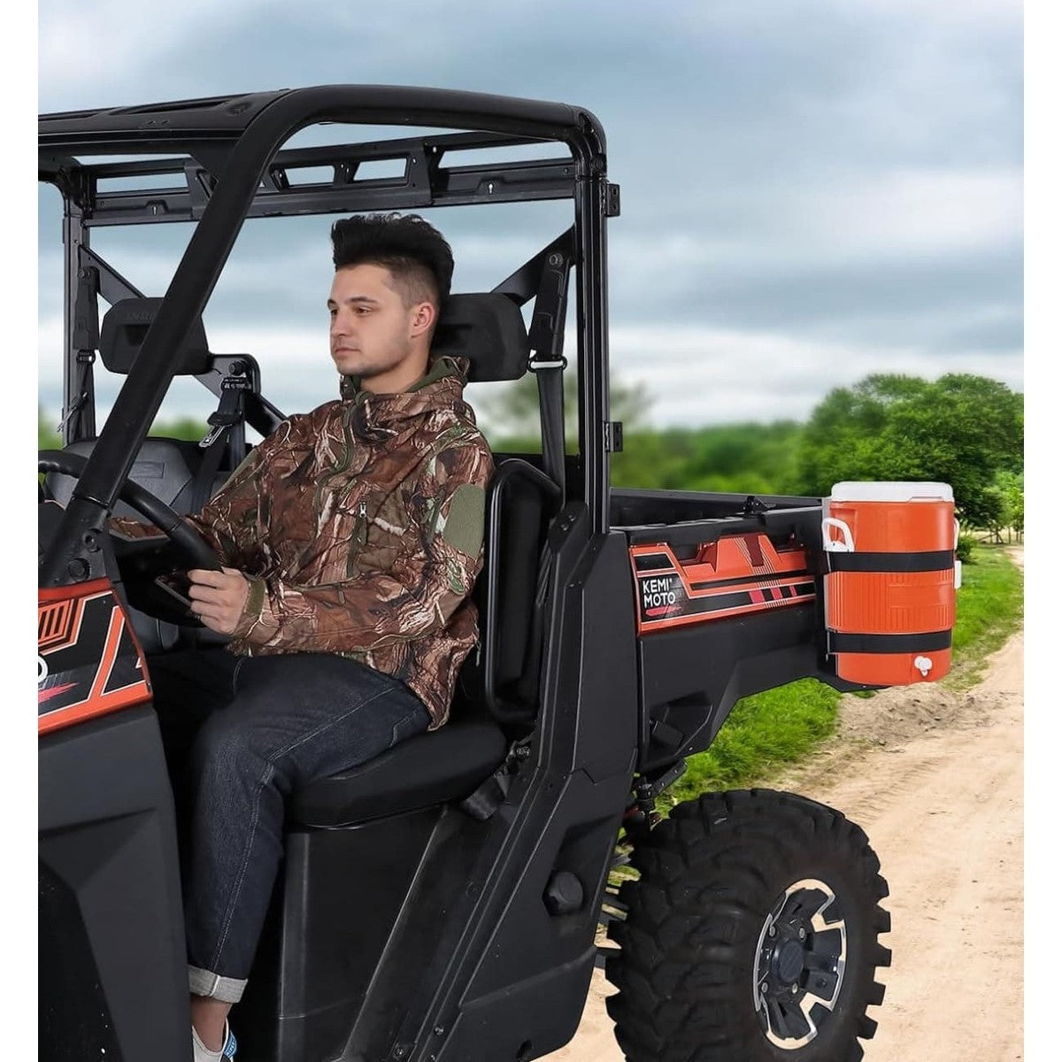 Kemimoto Polaris Ranger XP 1000 Steel Water Cooler Rack