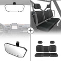 Kemimoto Polaris Ranger XP 1000 Upgraded Rear View Mirror & Camouflage Seat Cover