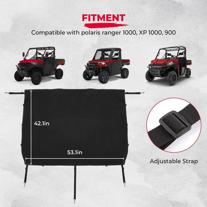 Kemimoto Polaris Ranger XP 1000 UTV Cargo Bed Cover