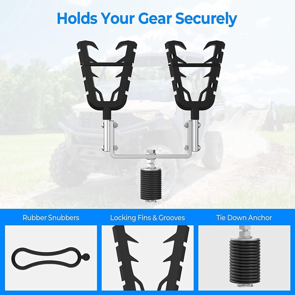 Kemimoto Polaris Ranger XP 1000 UTV Gun Mount Tool Rack
