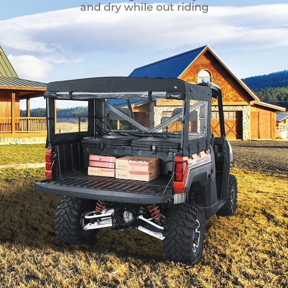 Kemimoto Polaris Ranger XP 1000 UTV Soft Cargo Camper Bed Cover Rack