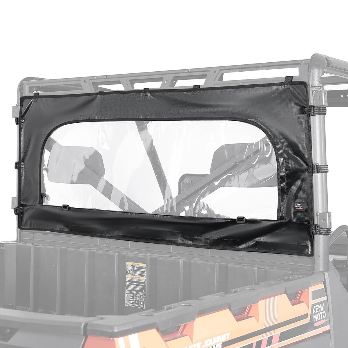 Kemimoto Polaris Ranger XP 1000 UTV Zippered Soft Rear Window