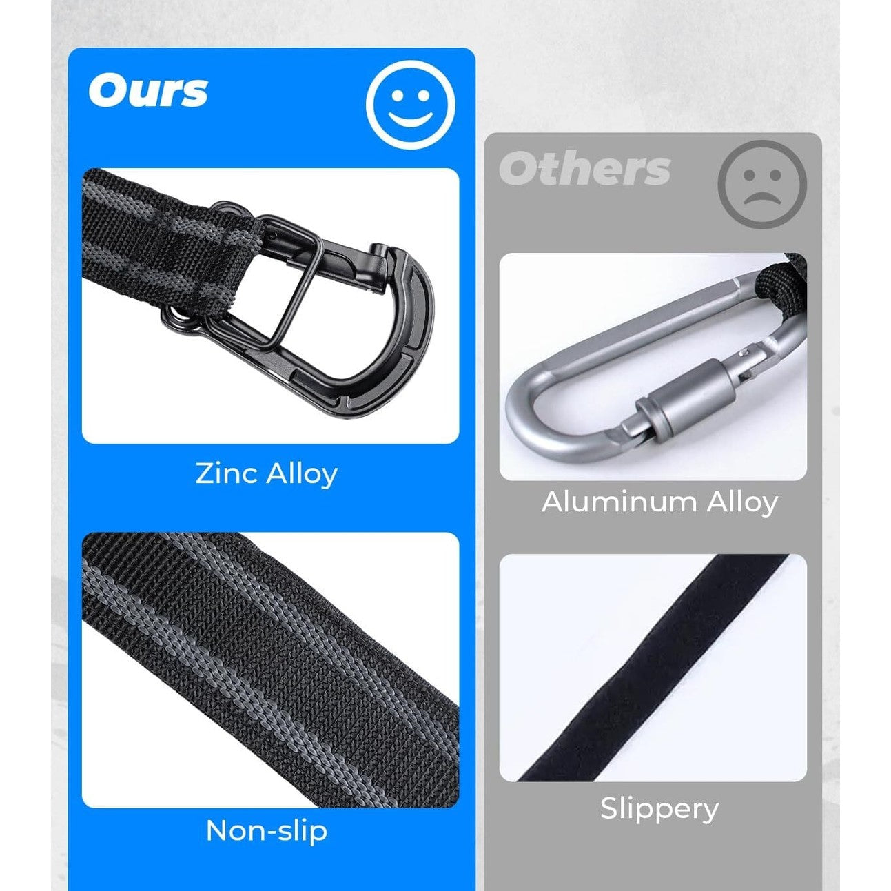 Kemimoto Polaris RZR 1.5" -2.0" Roll Bar UTV Helmet Hanger Hook - 2 Pcs