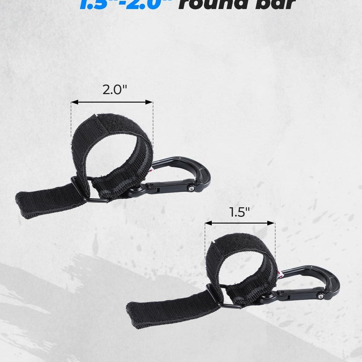 Kemimoto Polaris RZR 1.5" -2.0" Roll Bar UTV Helmet Hanger Hook - 2 Pcs