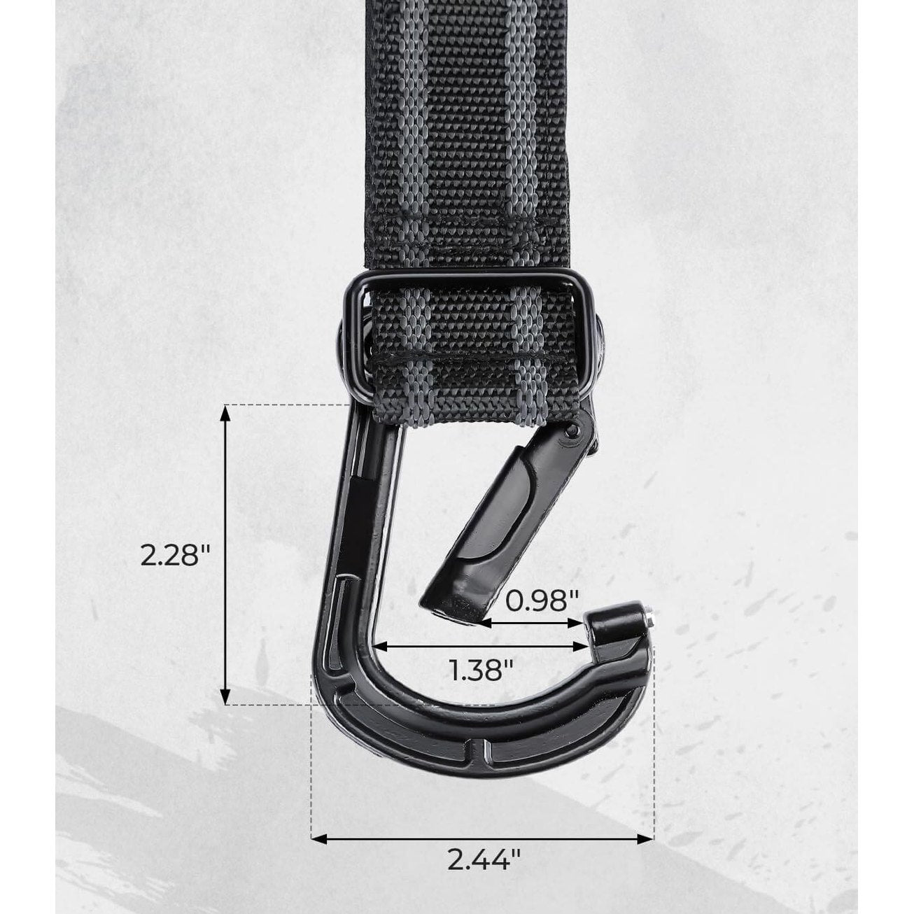 Kemimoto Polaris RZR 1.5" -2.0" Roll Bar UTV Helmet Hanger Hook - 2 Pcs